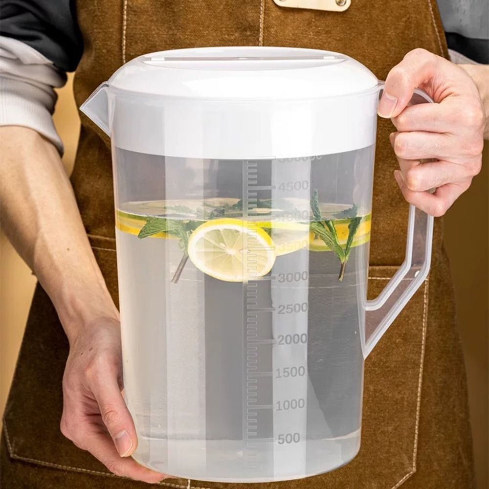 Meal Prep Juice Bottles - Transparenter Kunststoffbehälter, Große Kapazität Plastik-Kaltwasserflasche, Graduierter