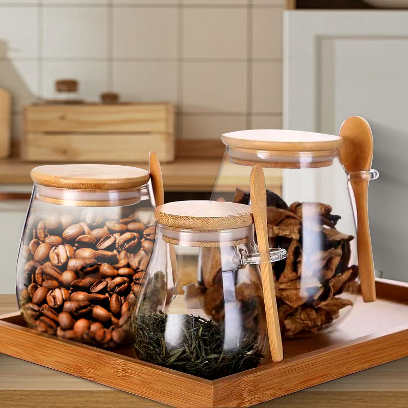 Meal Prep Glass Containers - 34-Unzen-Verglas aus versiegeltem Glas mit Löffel