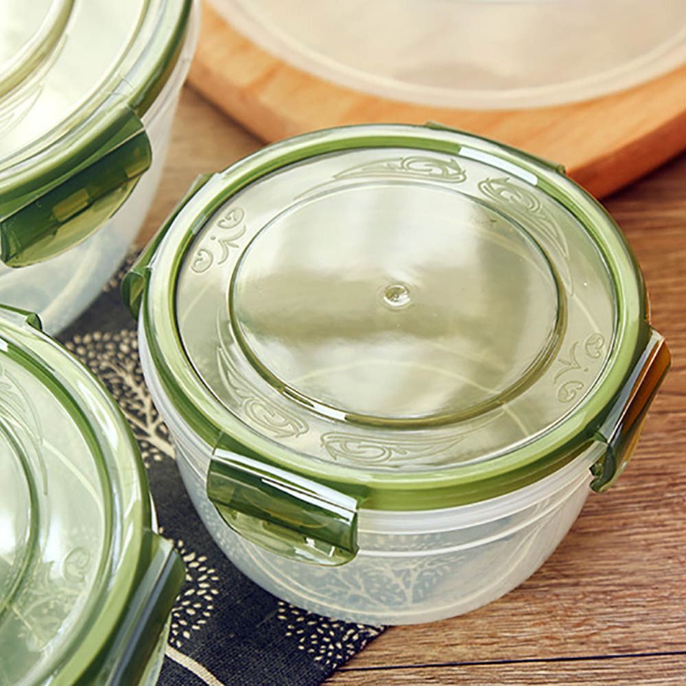 Meal Prep Glass Containers Oven Safe - 1/4 Stück sichere runde Aufbewahrungsbox aus