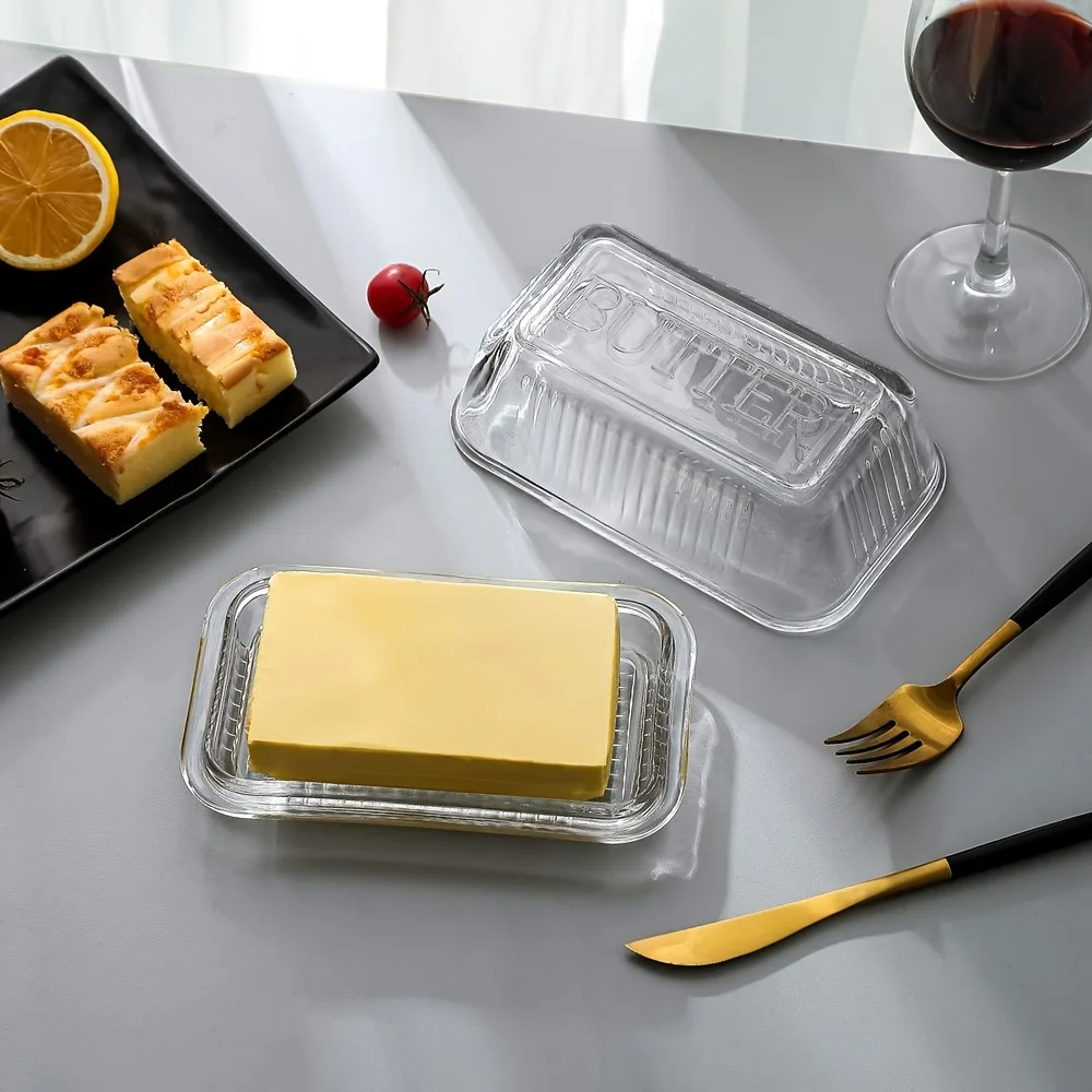 Meal Prep Glass Containers - Kreative Klare Butter Teller Mit Deckel