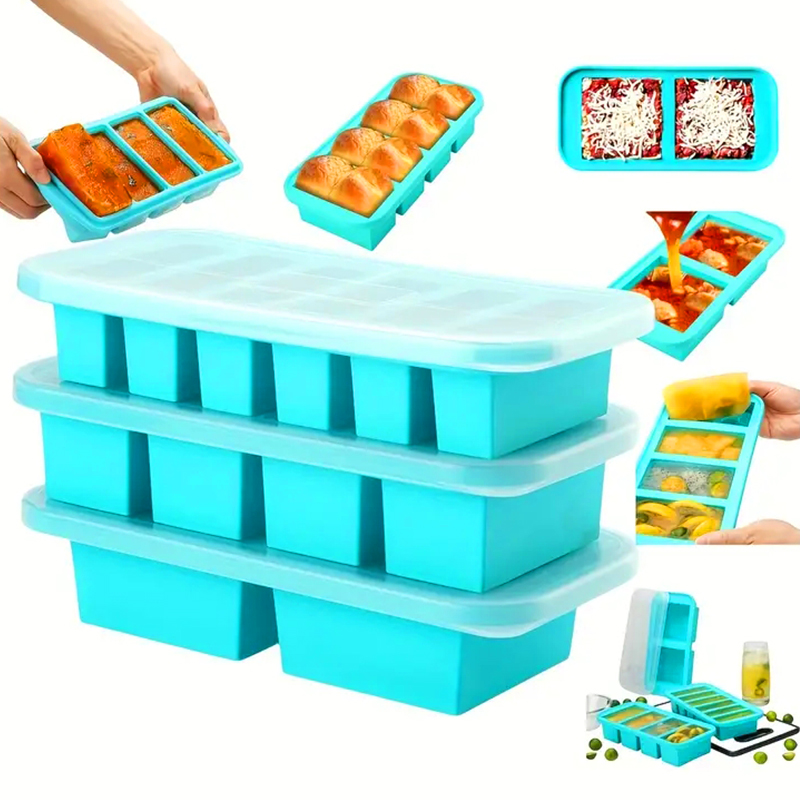 Meal Prep Menu - Geschenkset mit Gefrierform aus Silikon, inklusive