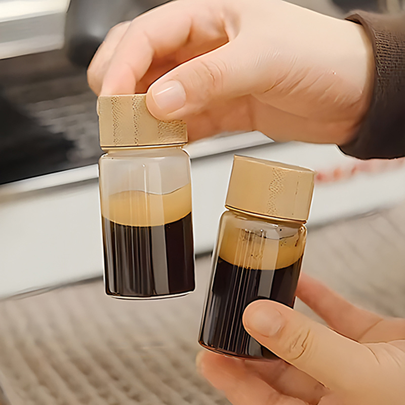Meal Prep Juice Bottles - 20/25/30ml Mini-Glasflasche für Kaffee konzentrat Milchsaft