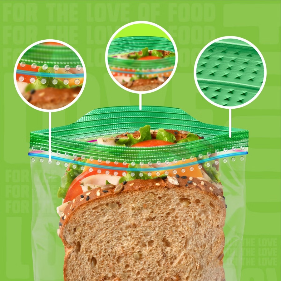 Meal Prep Fit - Sandwichbeutel für Schulmittagessen und Mahlzeitenvorbereitung -