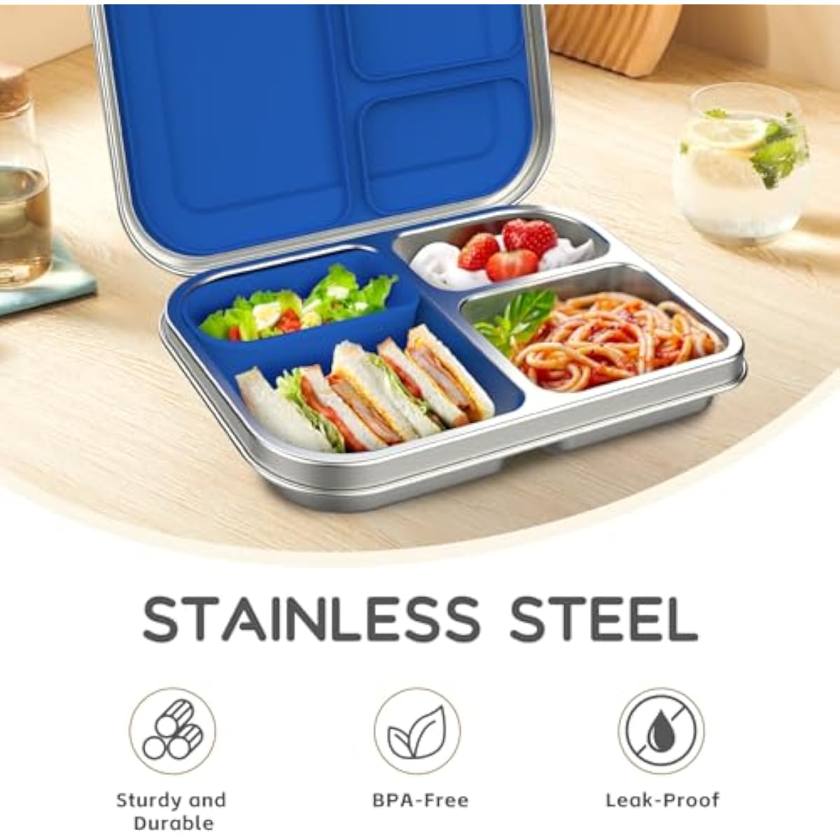 Edelstahl-Bento-Lunchbox für K – Stainless Bento Box Bewertung und Preis