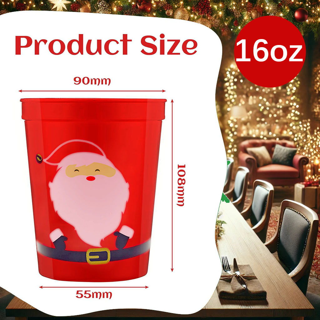 16 oz Frohe Weihnachten Tasse  – Meal Prep Juice Bottles Bewertung und Preis