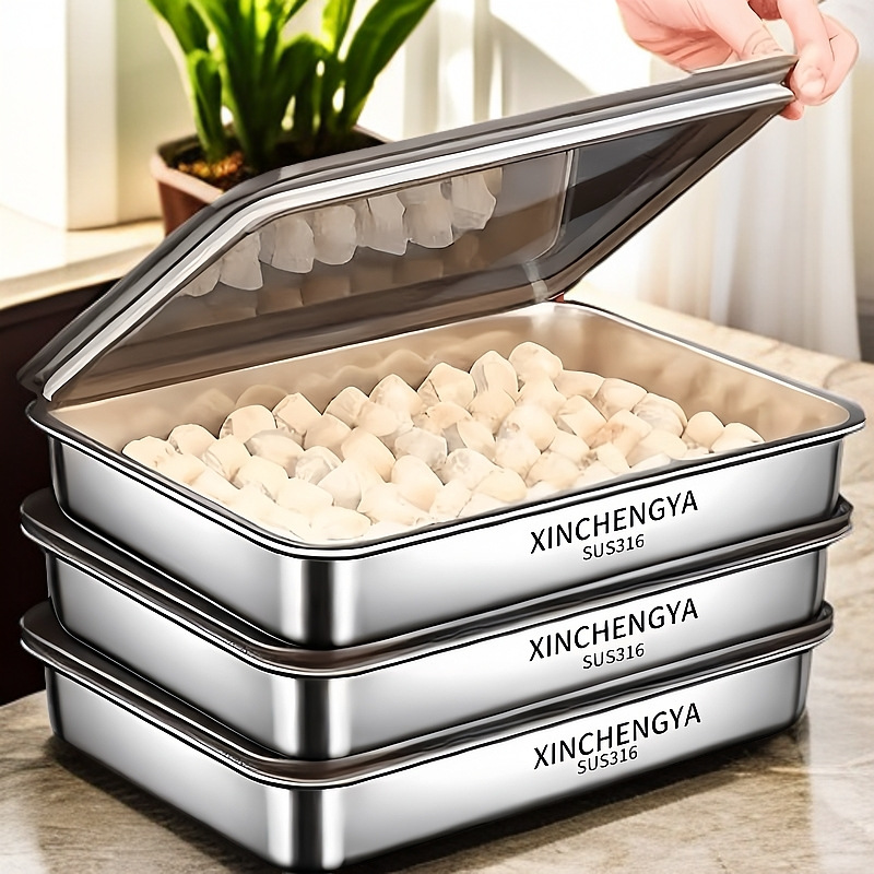 Abgedecktes Knödeltablett aus  – Meal Prep Menu Bewertung und Preis