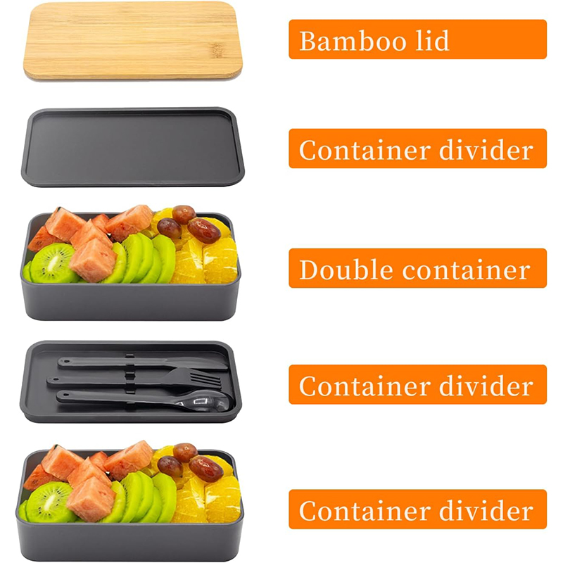 Stapelbare Bento-Box mit Utens – Meal Prep Fit Bewertung und Preis