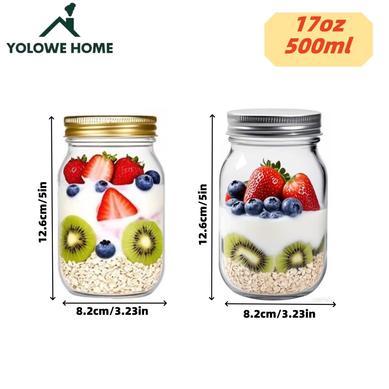 6er-Set, 12er-Set, 500ml/16oz, – Meal Prep Glass Containers Bewertung und Preis