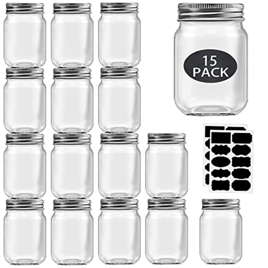 16 oz Einmachgläser mit Deckel – Meal Prep Bulking Bewertung und Preis