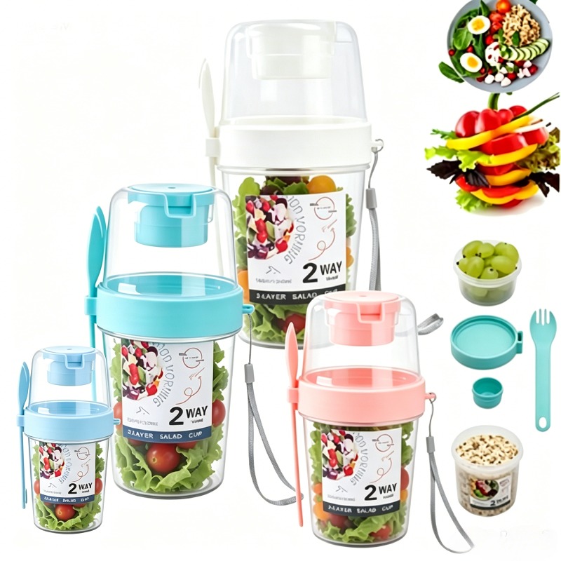 Tragbarer Salatbecher, doppelt – Meal Prep Yogurt Containers Bewertung und Preis