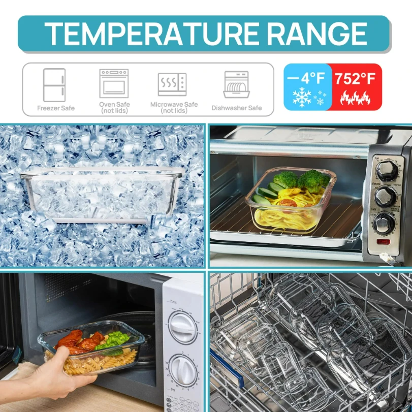 Glas-Lunchboxen zur Aufbewahru – Meal Prep Glass Containers Bewertung und Preis