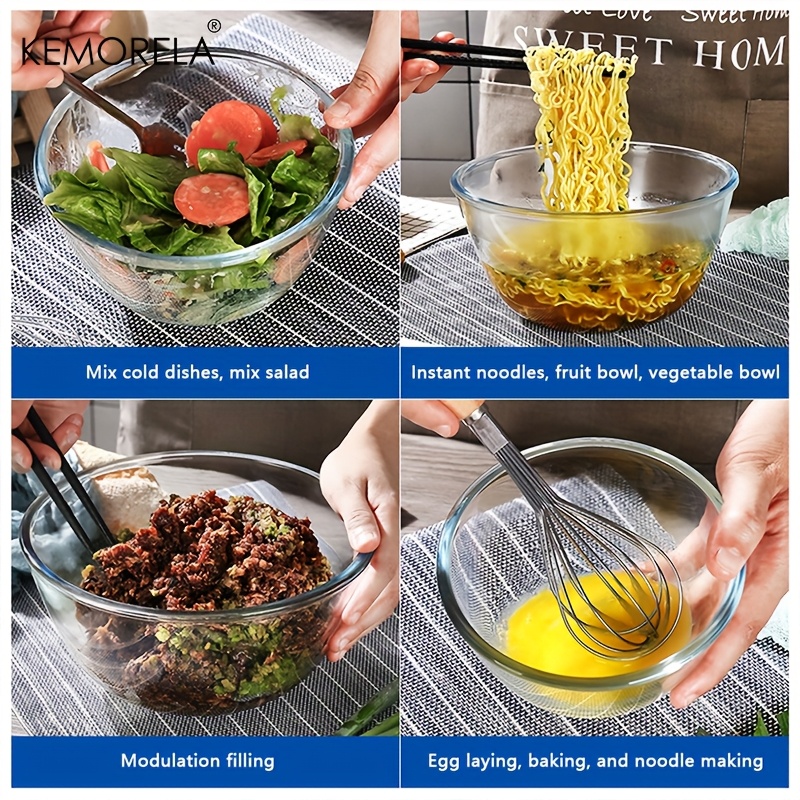 1 Stück Tiefenmischschale – ro – Meal Prep Glass Containers Oven Safe Bewertung und Preis