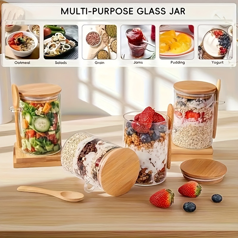 1/2/4/8-teiliges Haferflocken- – Meal Prep Glass Containers Bewertung und Preis