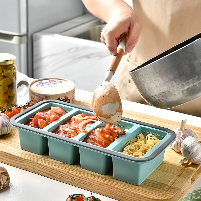 1 Stück Silikon-Gefrierschrank – Meal Prep Menu Bewertung und Preis