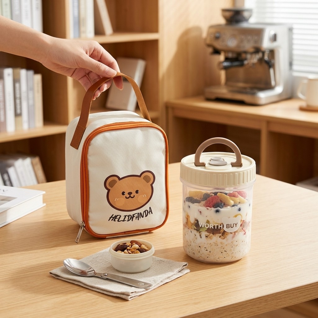 Overnight-Oats-Behälter mit De – Meal Prep Yogurt Containers Bewertung und Preis