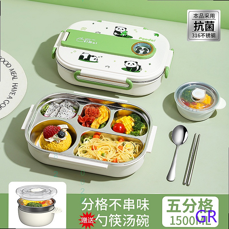 316 Edelstahl Panda Bento-Box  – Stainless Bento Box Bewertung und Preis