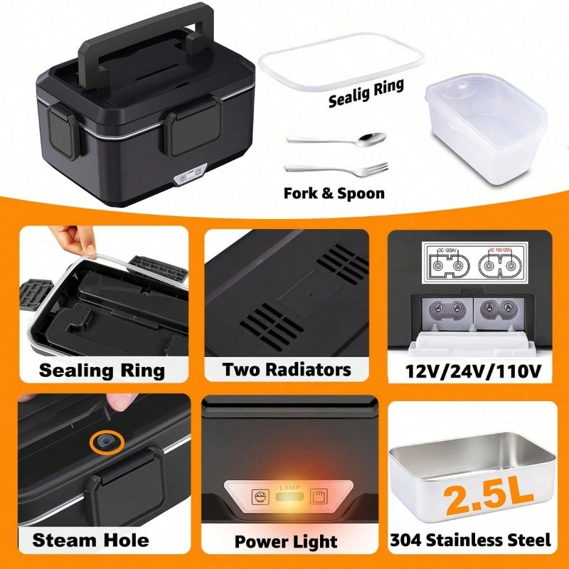 Elektrisch beheizte Lunchbox m – Stainless Bento Box Bewertung und Preis