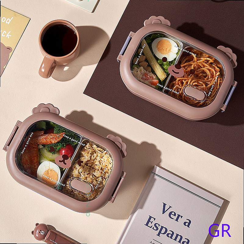 Niedliche Bären-Edelstahl-Isol – Stainless Bento Box Bewertung und Preis