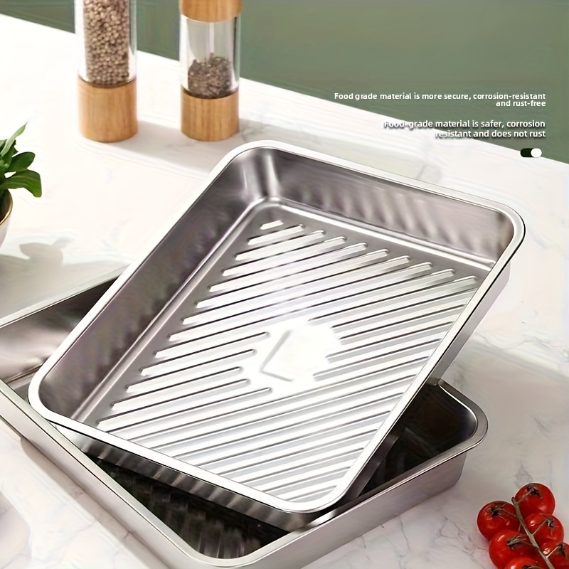 3 Stück große Edelstahl-Backbl – Meal Prep Menu Bewertung und Preis