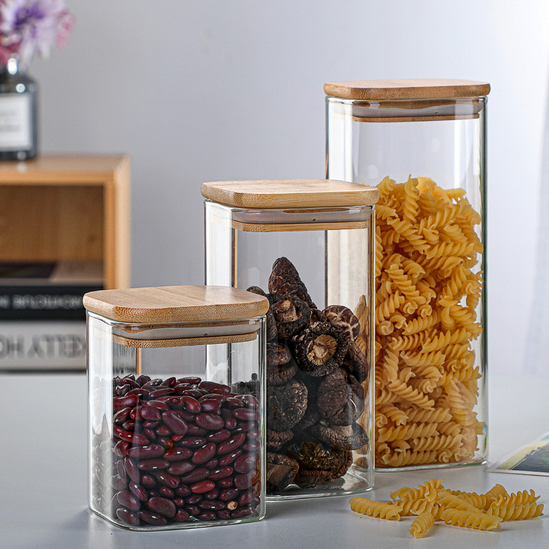 Bambus glas Dosen transparente – Meal Prep Glass Containers Bewertung und Preis