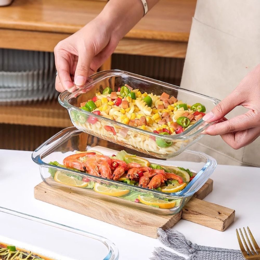 Langlebige Rechteckige Glas-Ba – Meal Prep Glass Containers Oven Safe Bewertung und Preis